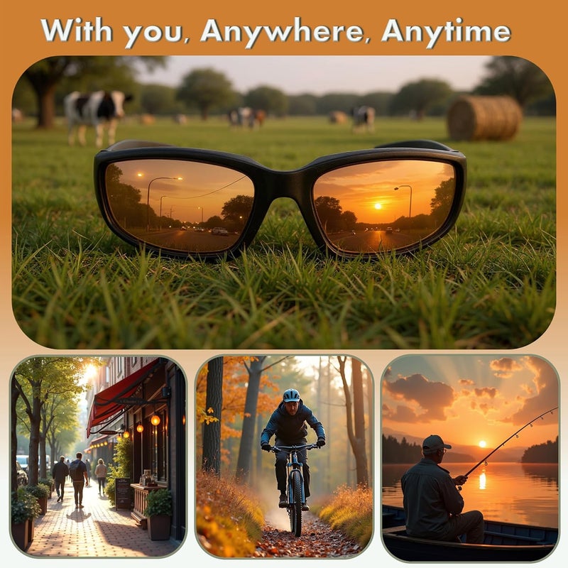 SOLPRO Motorcycle Riding Glasses Foam Padded Windproof Polarized TR90 Floating Frame for Outdoor Activity Sports And Fishing - Image 5